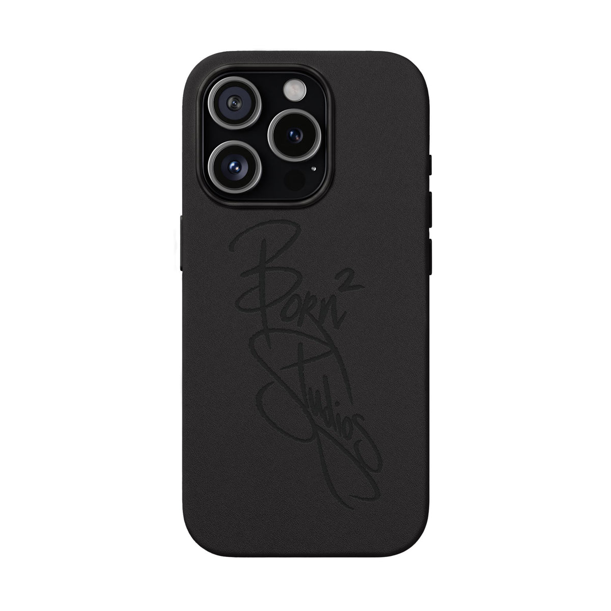 [Born]² Engraved Leather iPhone Case