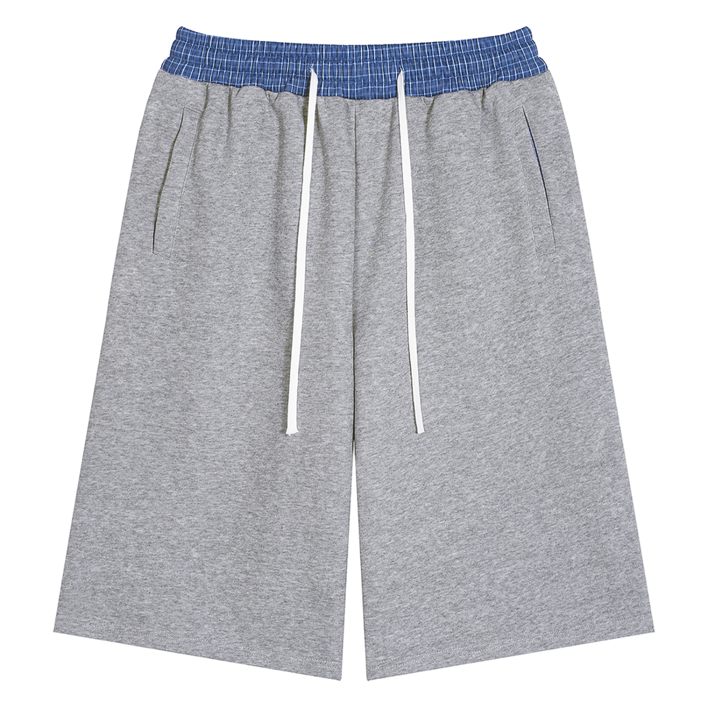 [Born]² Plaid Waistband Three-Quarter Pants(Capris)