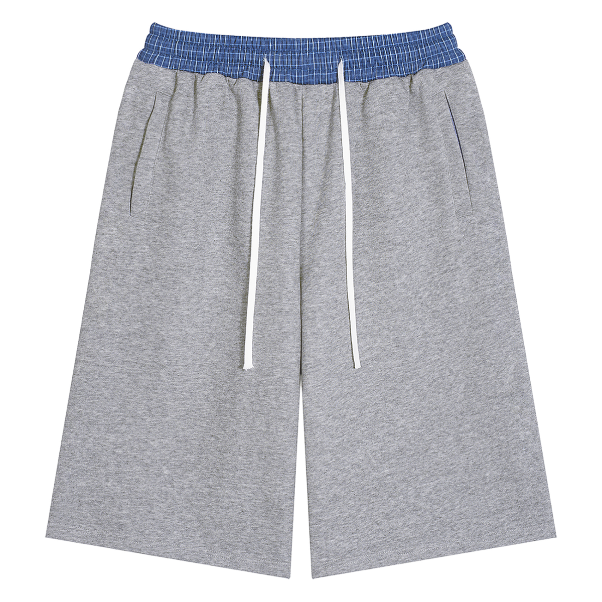 [Born]² Plaid Waistband Three-Quarter Pants(Capris)