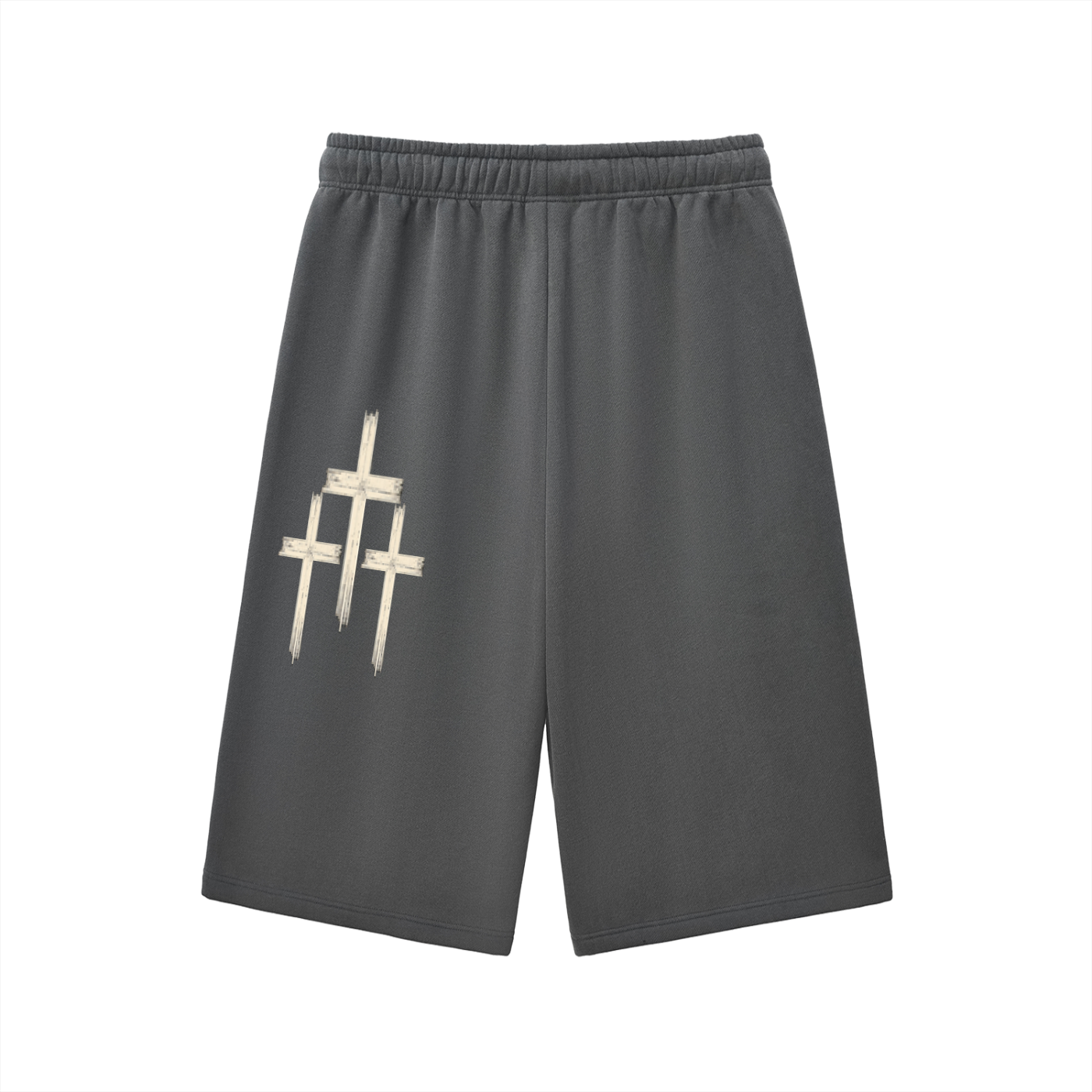 Relaxed Drawstring Three-quarter Sweatpants