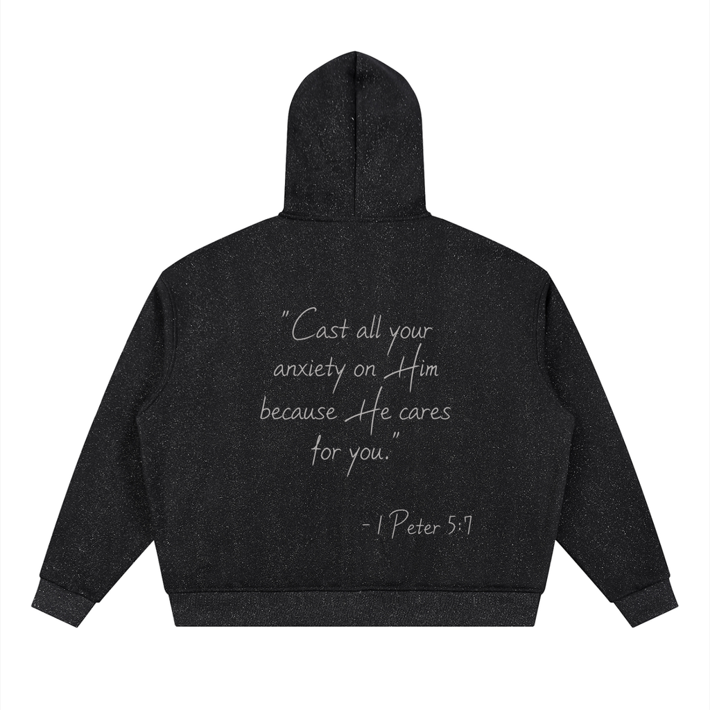 Unisex Sparkles Full Zip Boxy Hoodie