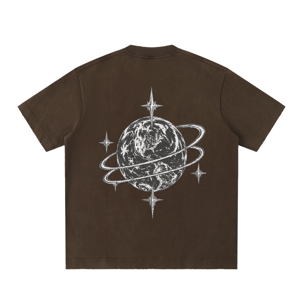 [Born]² Heavyweight Vintage Washed Frayed T-Shirt