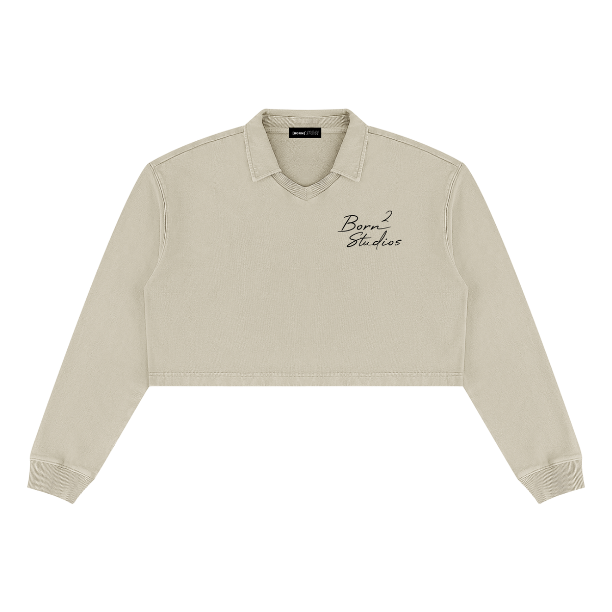 [Born]² Women’s Vintage Wash Crop Sweatshirt
