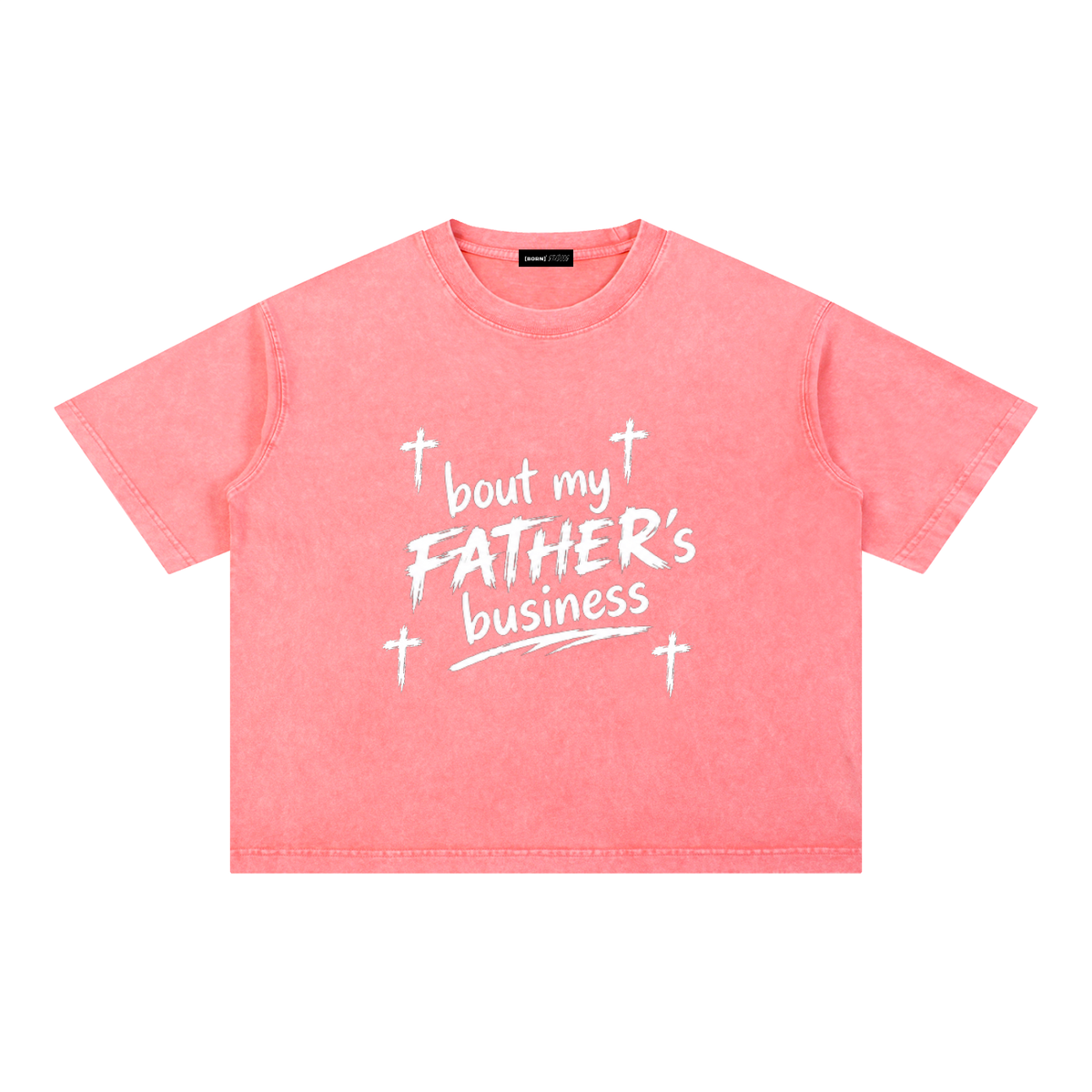 [Born]² Mineral Wash Boxy Cotton T-Shirt