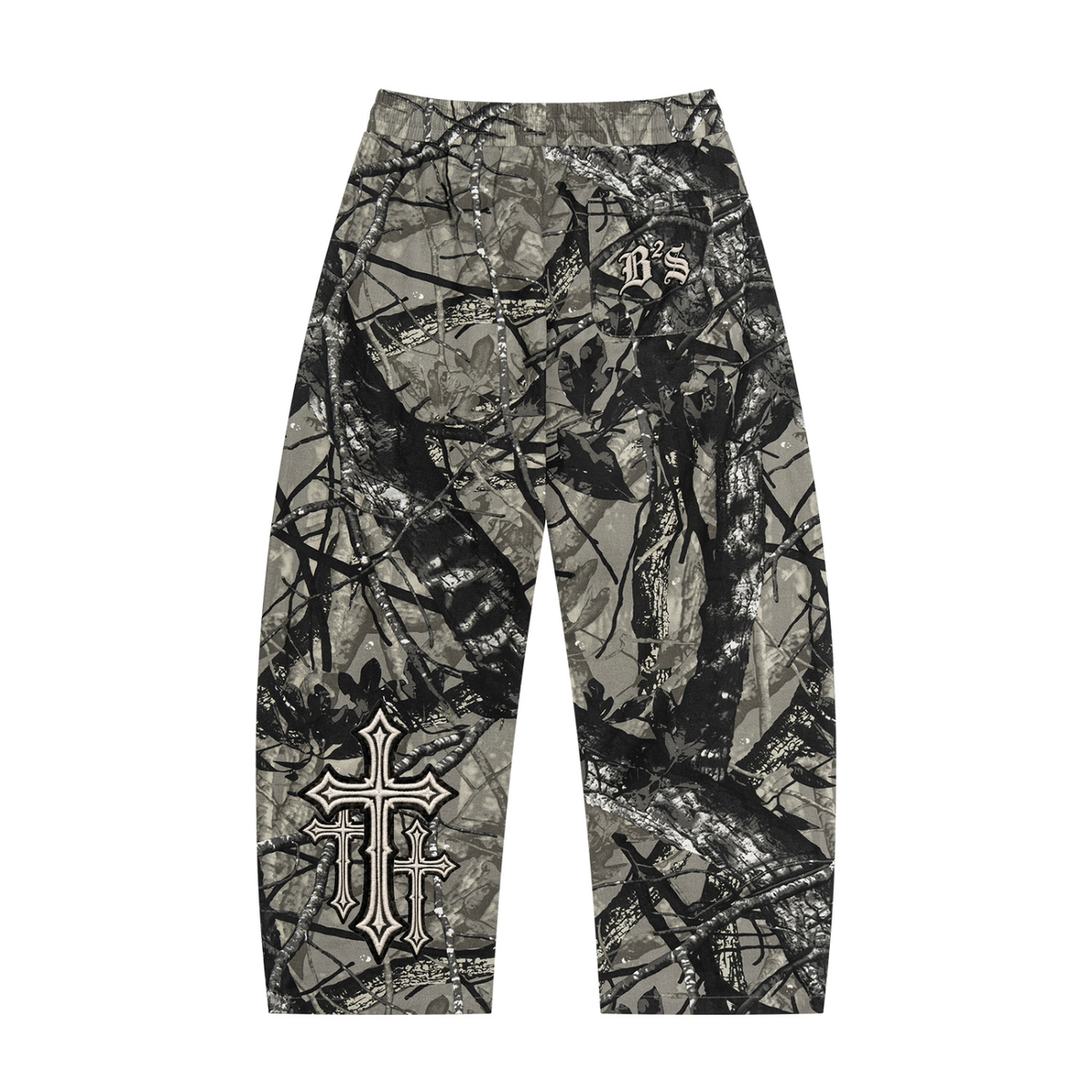 [Born]² Tree Camo Barrel Leg Pants