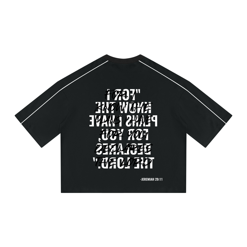 Unisex Heavyweight Boxy Piping T-Shirt