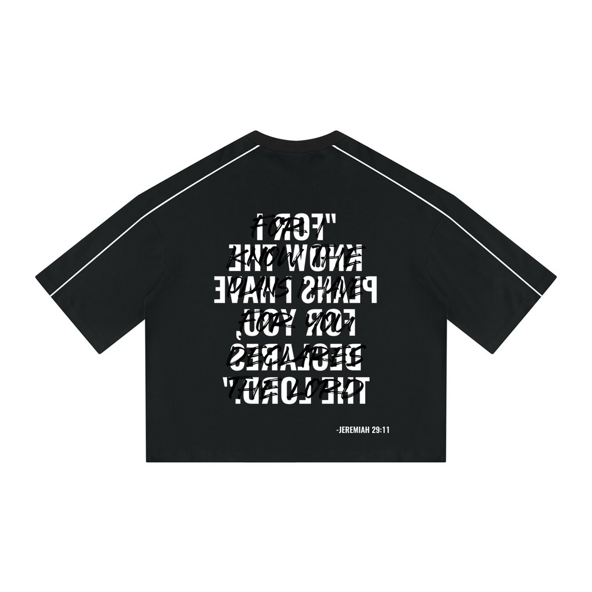 Unisex Heavyweight Boxy Piping T-Shirt
