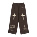 Fleece Drawstring Straight-Leg Sweatpants