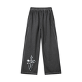 Unisex Vintage Wash Wide Leg Mesh Sweatpants