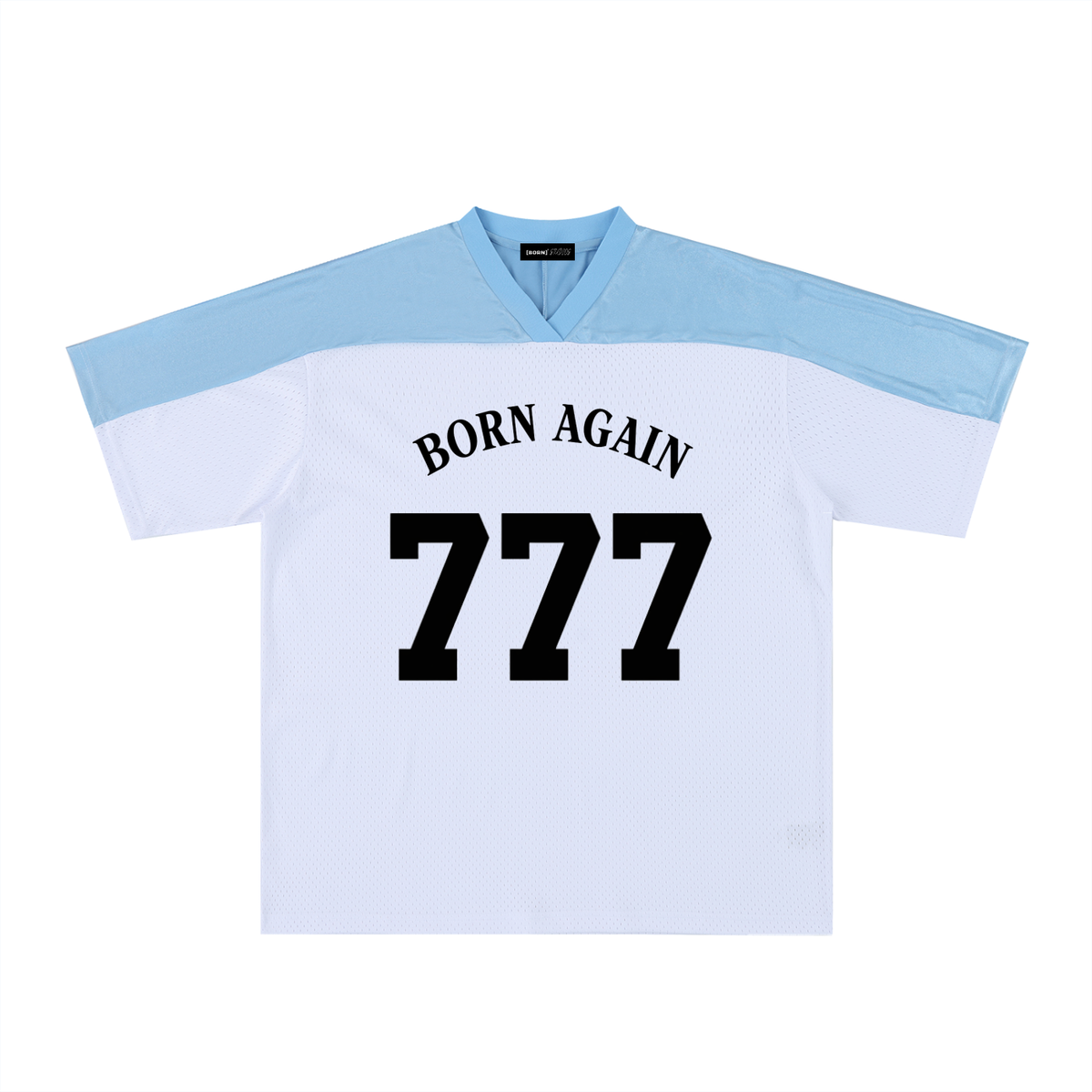 Oversized Mesh V-Neck Soccer Jersey