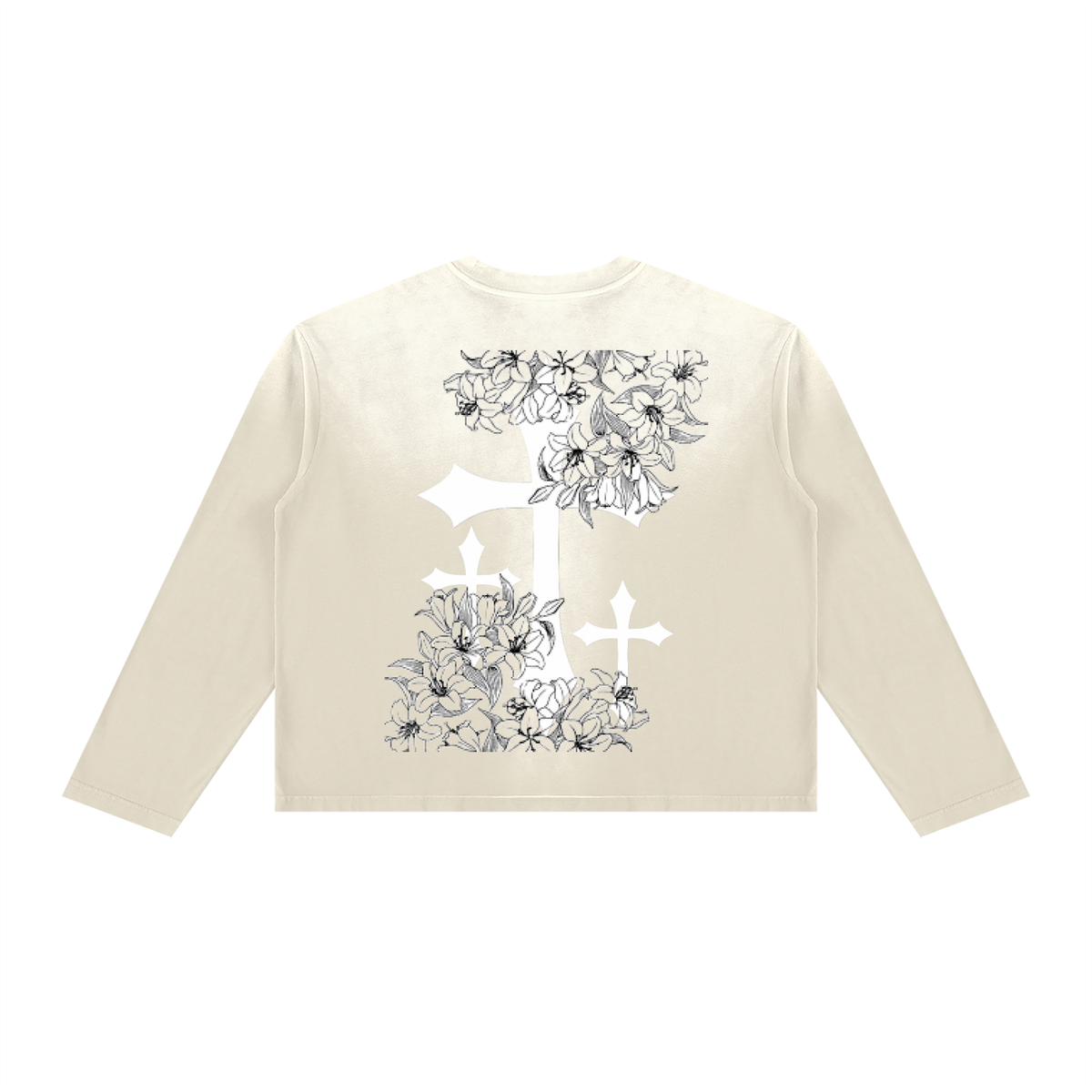 Unisex Sunfade Boxy Long Sleeve T-Shirt