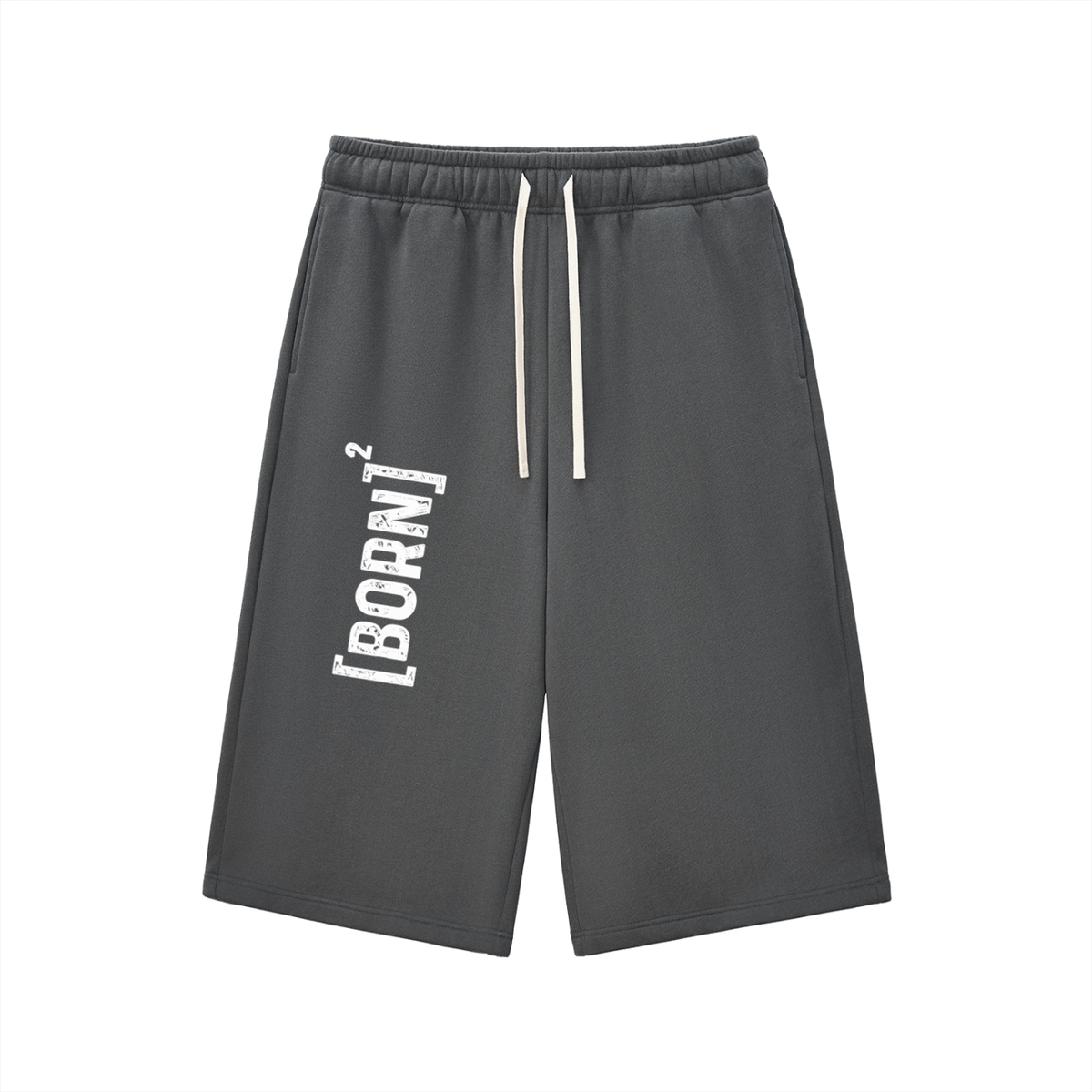 [Born]² Relaxed Drawstring Three-Quarter Sweatpants(Capris)