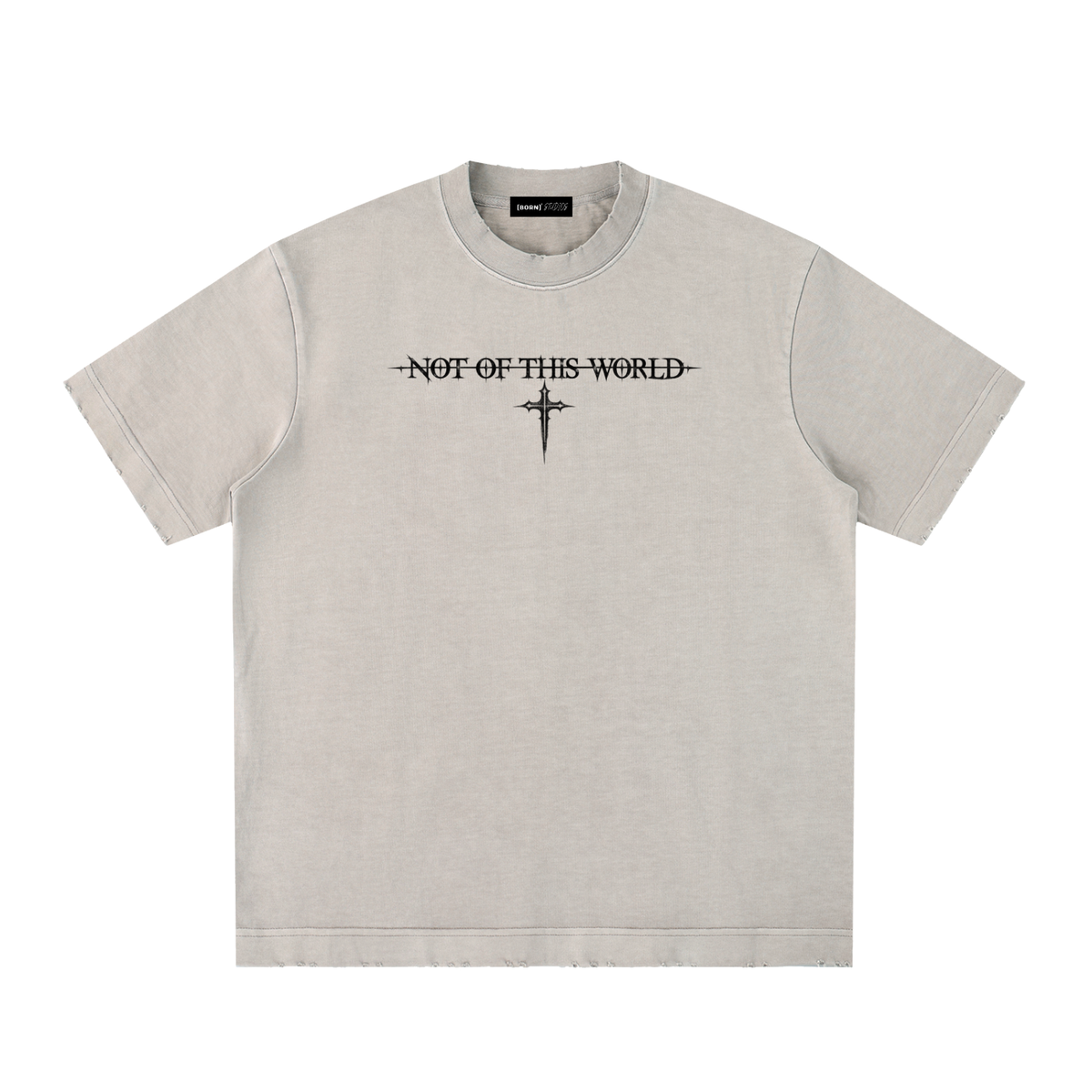 [Born]² Heavyweight Vintage Washed Frayed T-Shirt