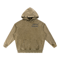 Snow Wash Hand-Frayed Heavyweight  Hoodie