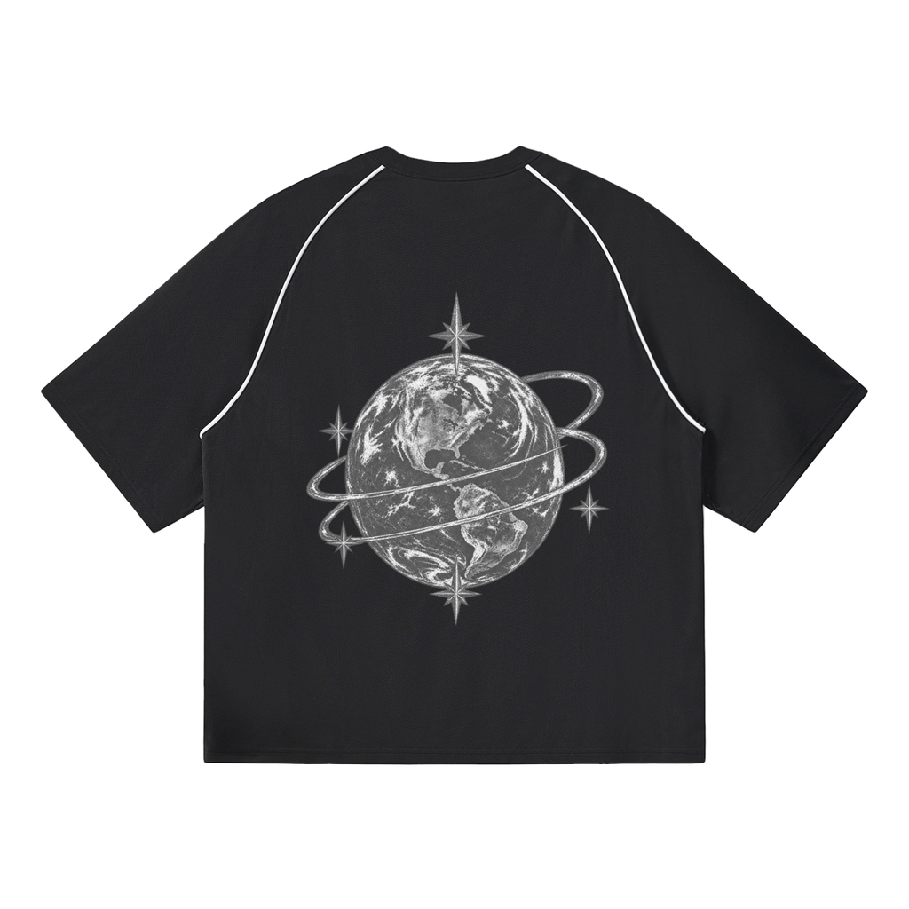 [Born]² Contrast Piping Panel Raglan T-Shirt