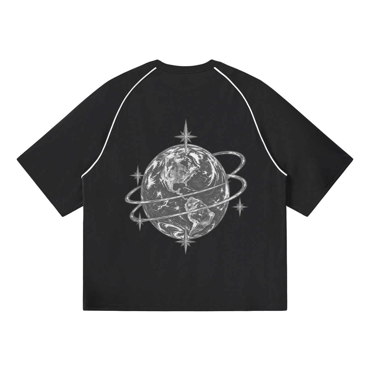 [Born]² Contrast Piping Panel Raglan T-Shirt