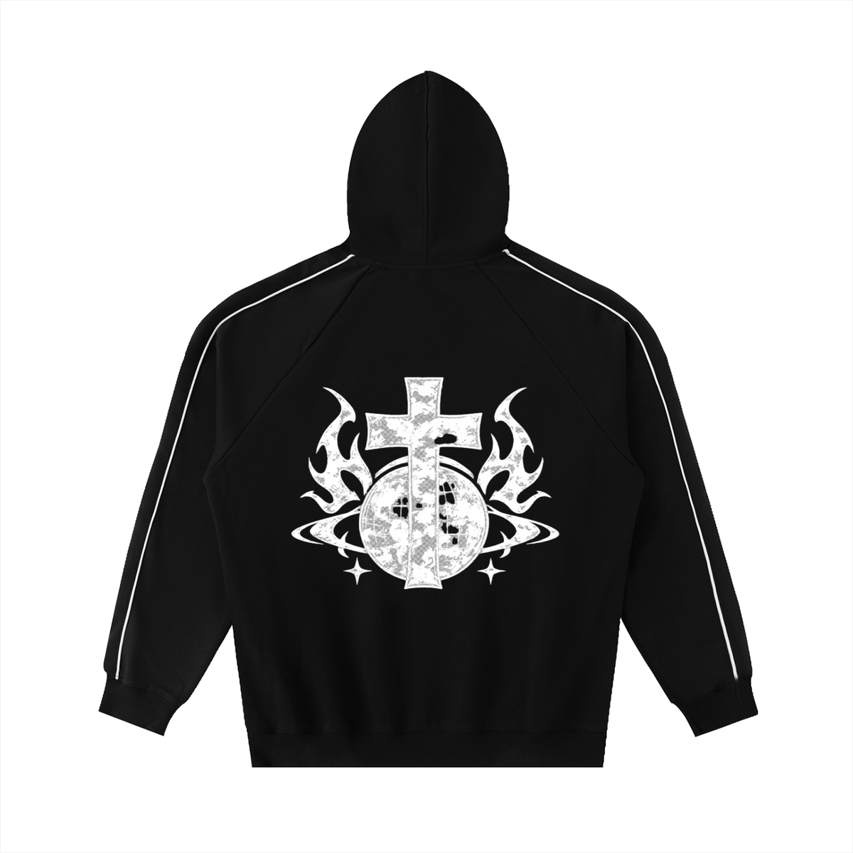 [Born]² Contrast Piping Raglan Hoodie