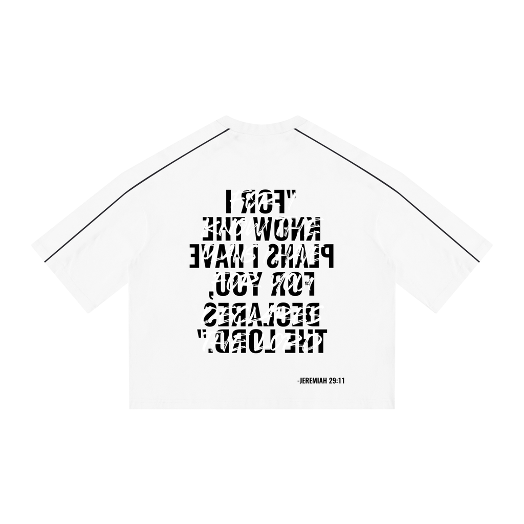 Unisex Heavyweight Boxy Piping T-Shirt