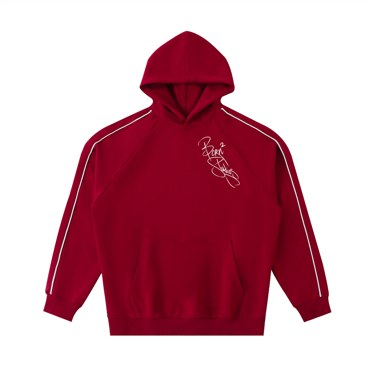 [Born]² Contrast Piping Raglan Hoodie