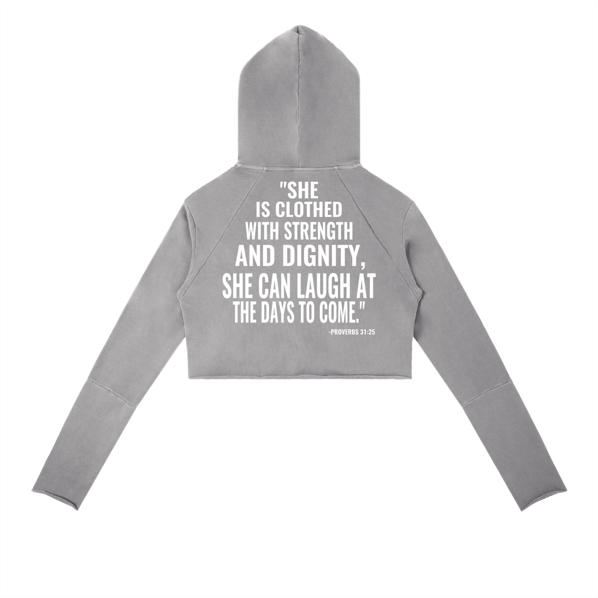 Vintage Washed Raw Edge Hoodie