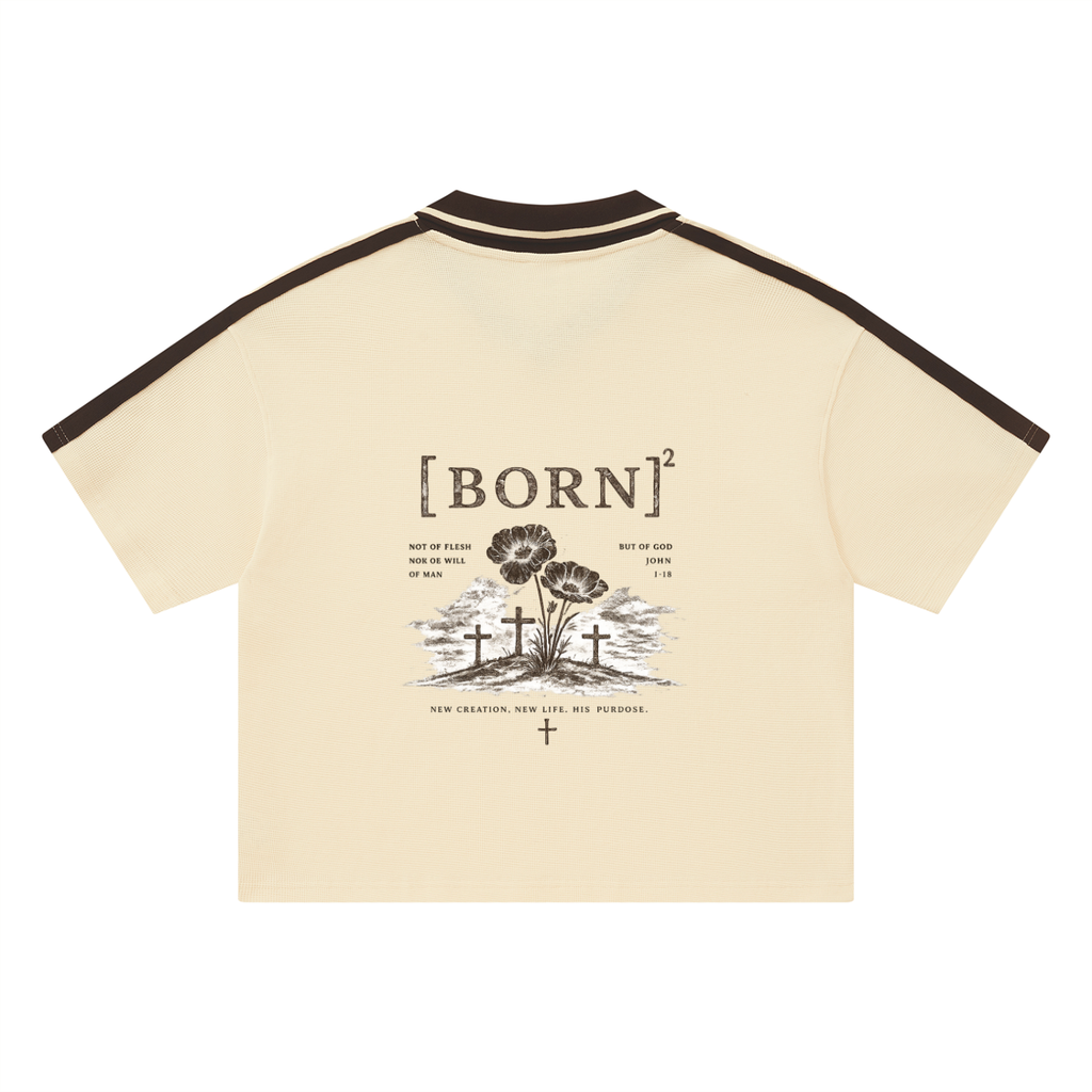 Unisex Color Block Polo Shirt