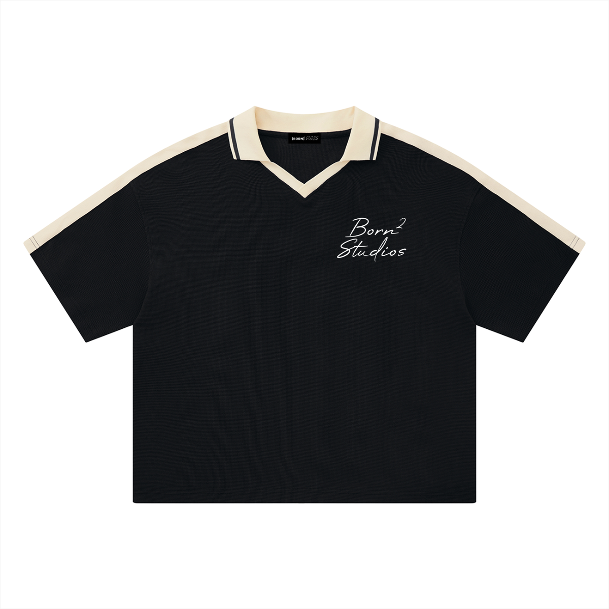 [Born]² Color Block Polo Shirt