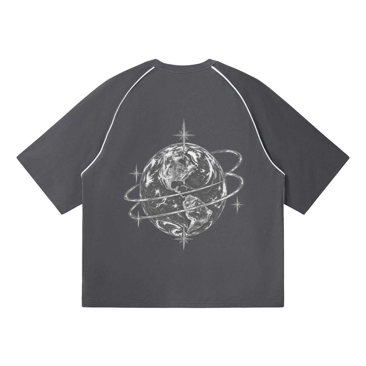 [Born]² Contrast Piping Panel Raglan T-Shirt