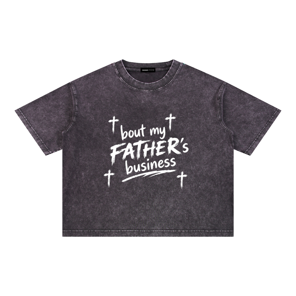 [Born]² Mineral Wash Boxy Cotton T-Shirt