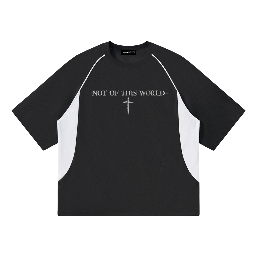 [Born]² Contrast Piping Panel Raglan T-Shirt