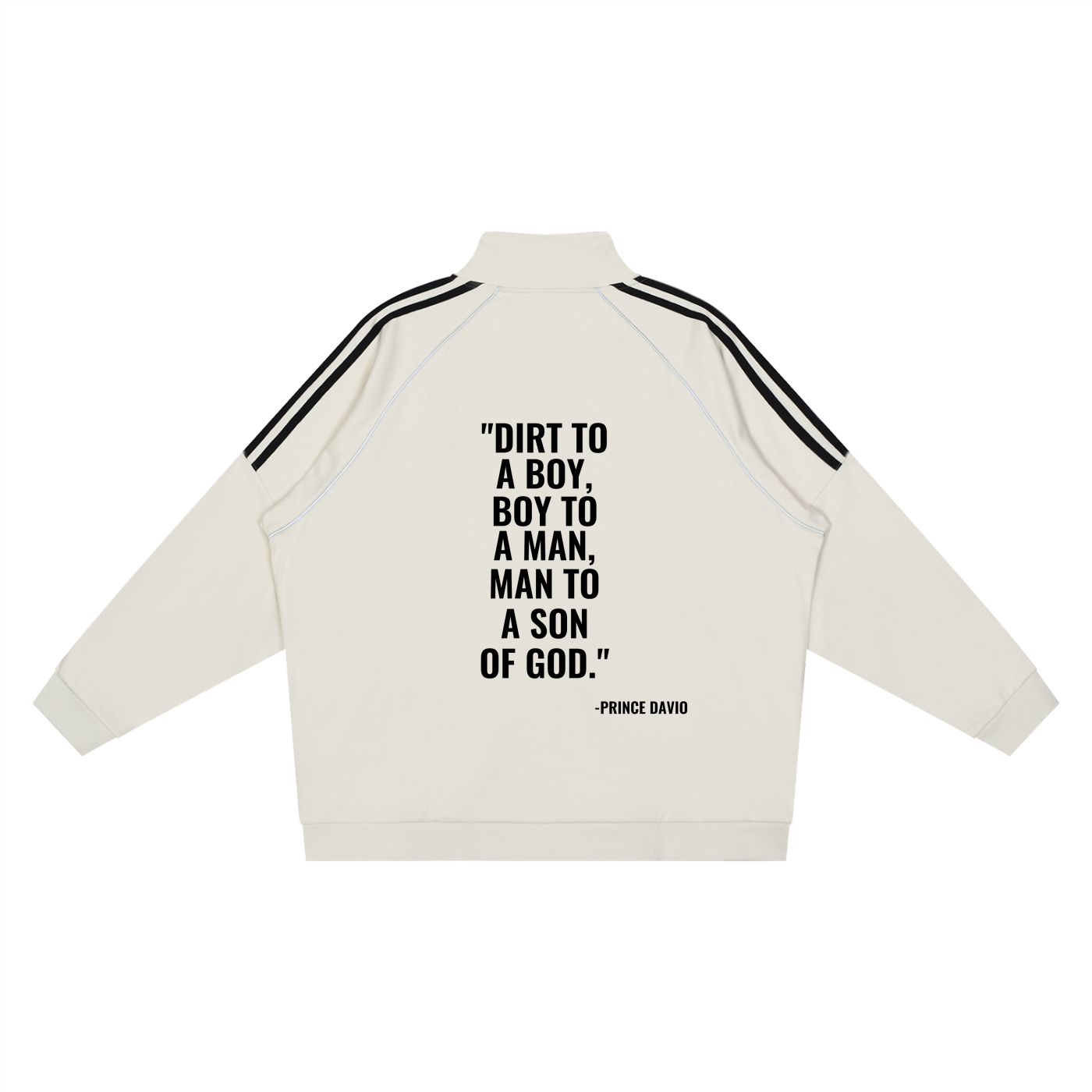 Reflection Striped Raglan Sleeve  Jacket