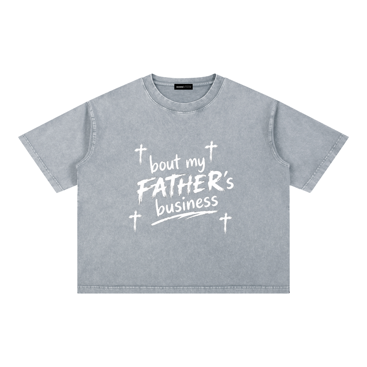 [Born]² Mineral Wash Boxy Cotton T-Shirt