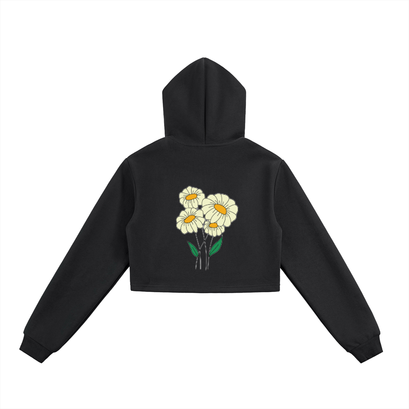 Essential Cropped Zip-Up Hoodie
