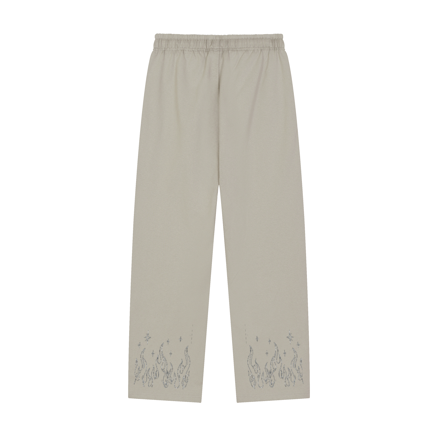 Solid Color Straight-Leg Sweatpants