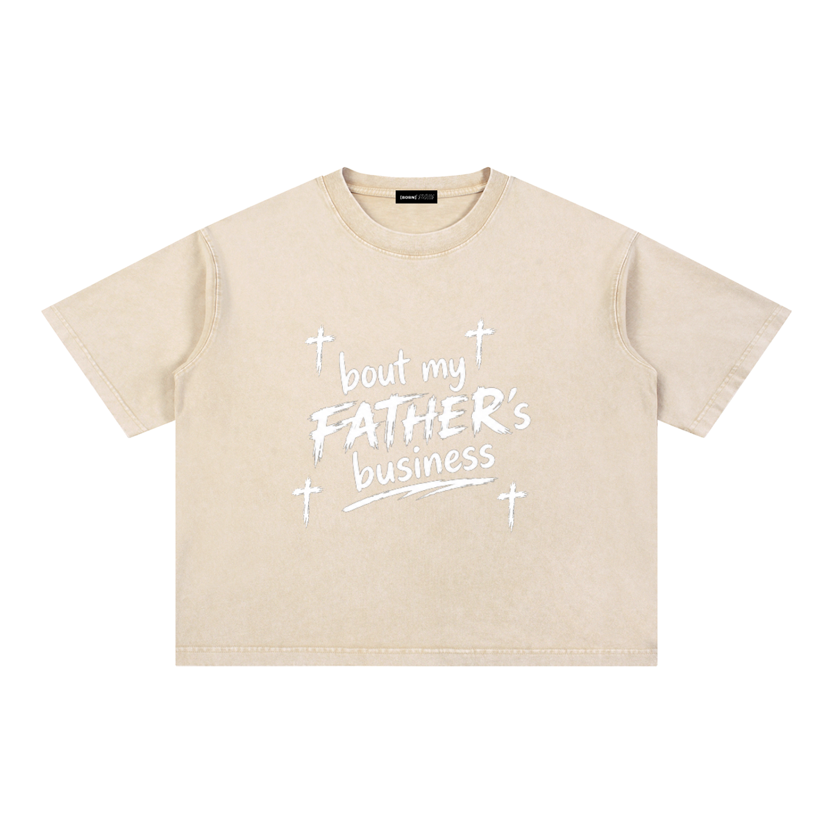 [Born]² Mineral Wash Boxy Cotton T-Shirt