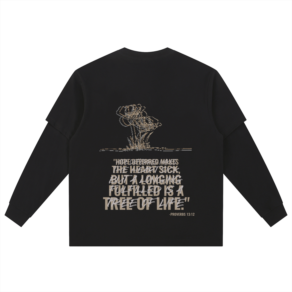 Layered Long Sleeve Oversized Tee