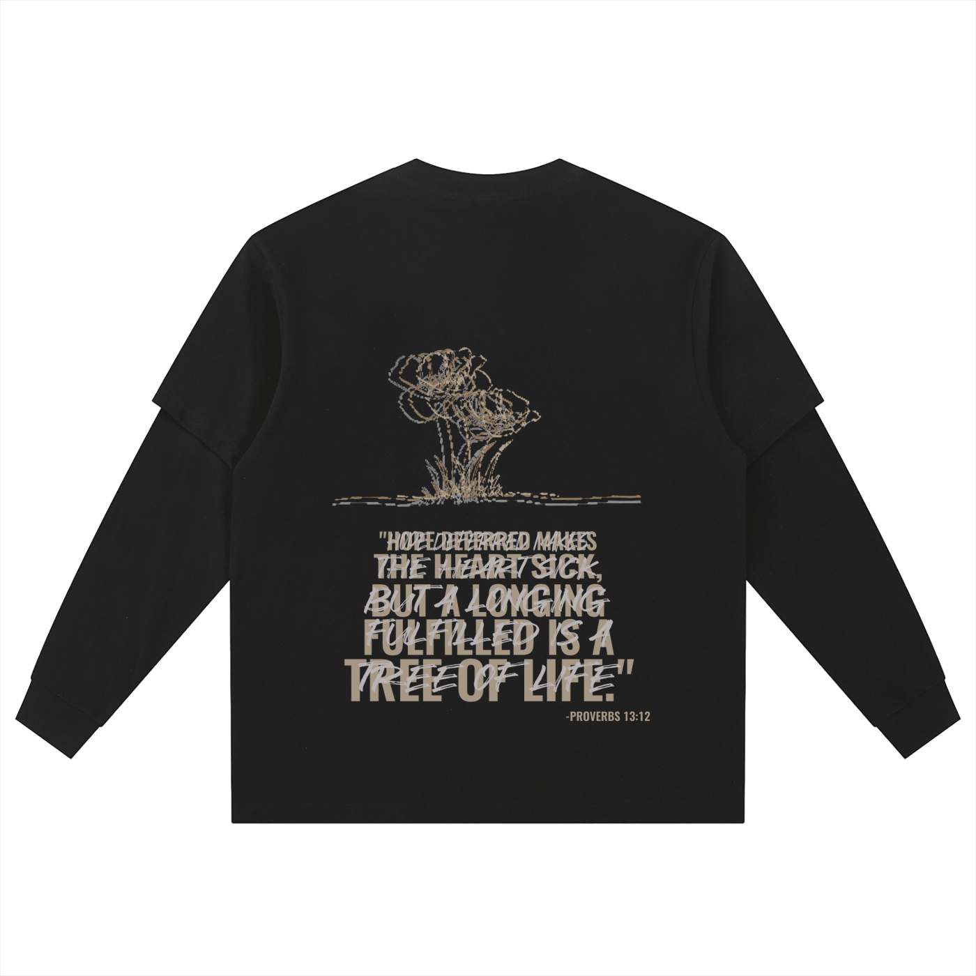 Layered Long Sleeve Oversized Tee