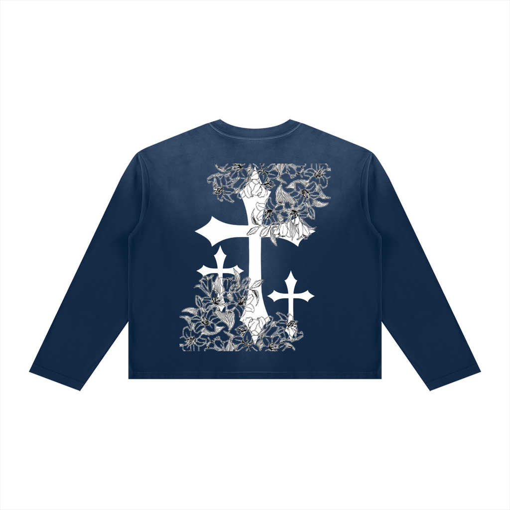 Unisex Sunfade Boxy Long Sleeve T-Shirt
