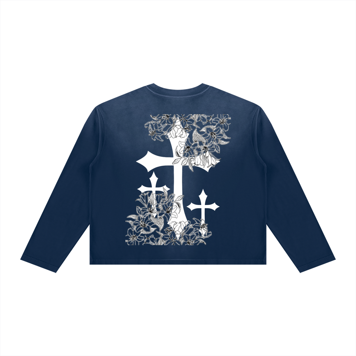 Unisex Sunfade Boxy Long Sleeve T-Shirt