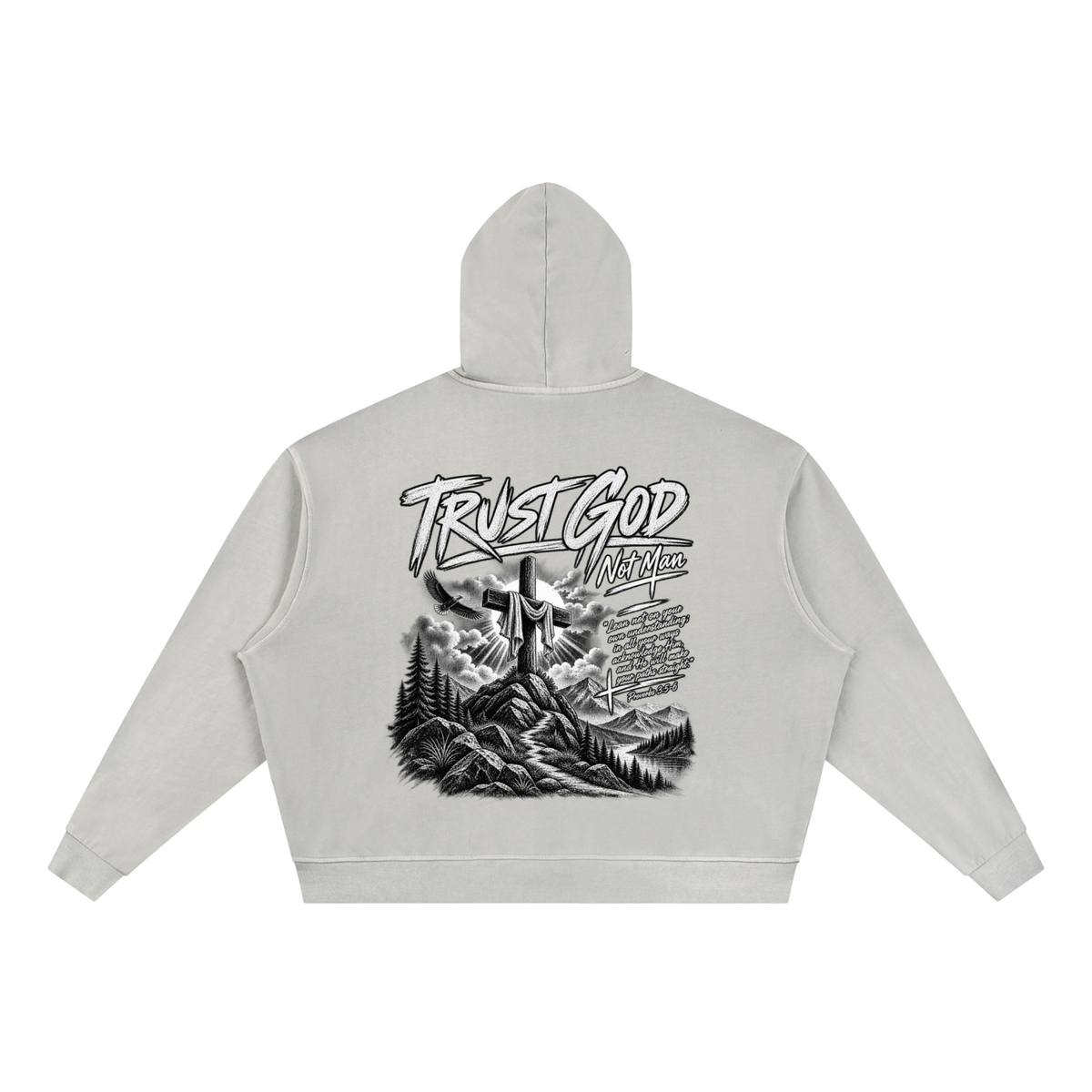 Unisex Vintage Wash Full Zip Boxy Hoodie
