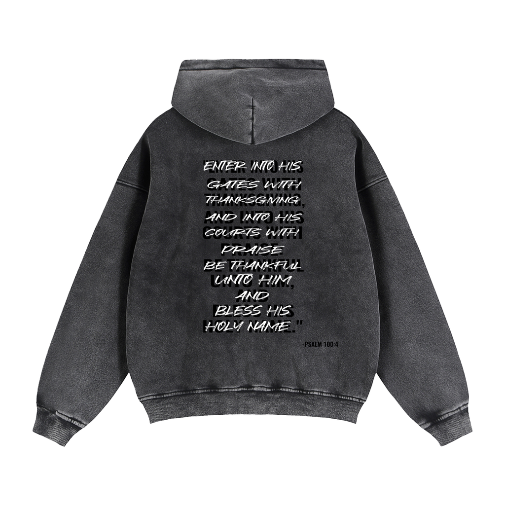 Zip-Through Boxy Fleece Hoodie