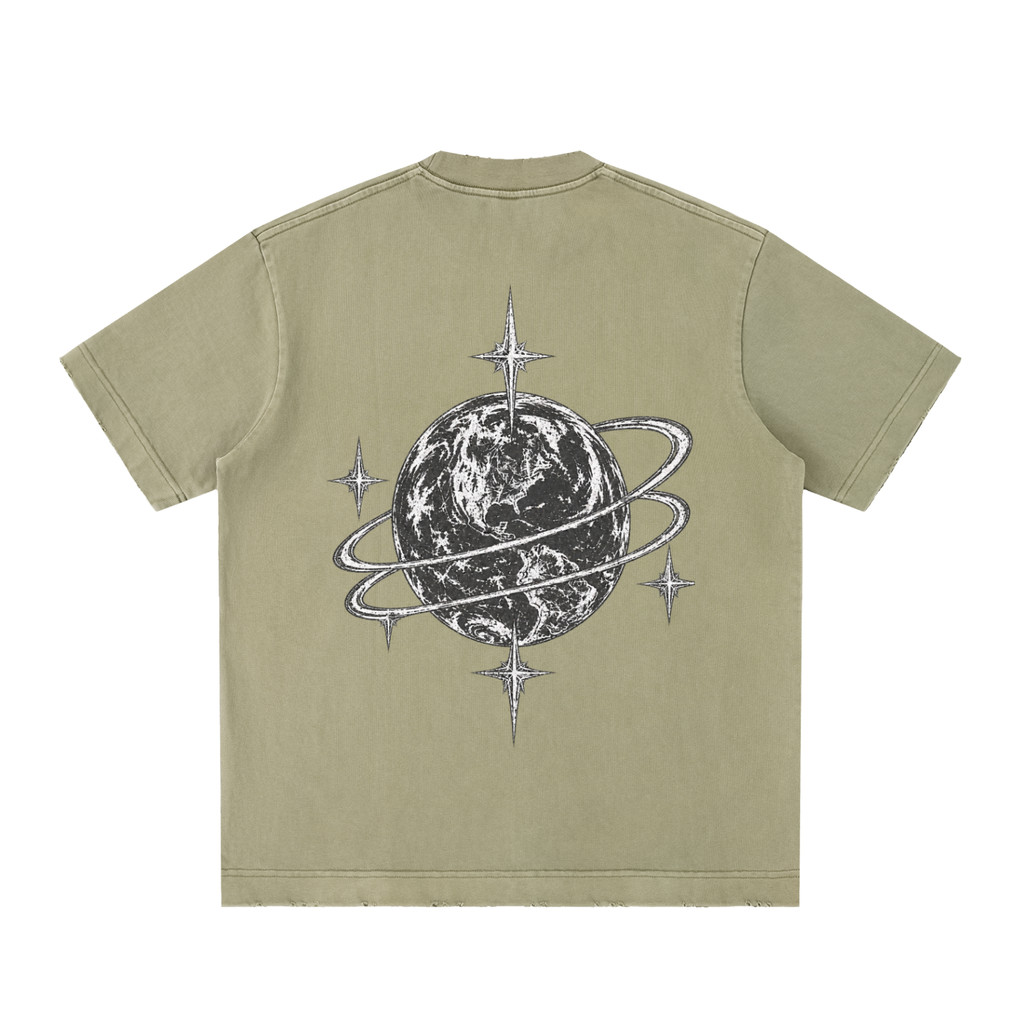 [Born]² Heavyweight Vintage Washed Frayed T-Shirt
