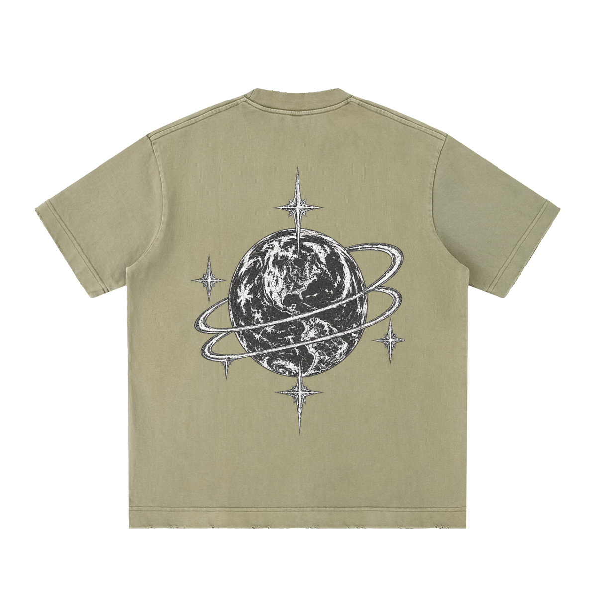 [Born]² Heavyweight Vintage Washed Frayed T-Shirt