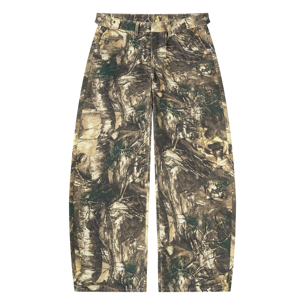 [Born]² Tree Camo Barrel Leg Pants