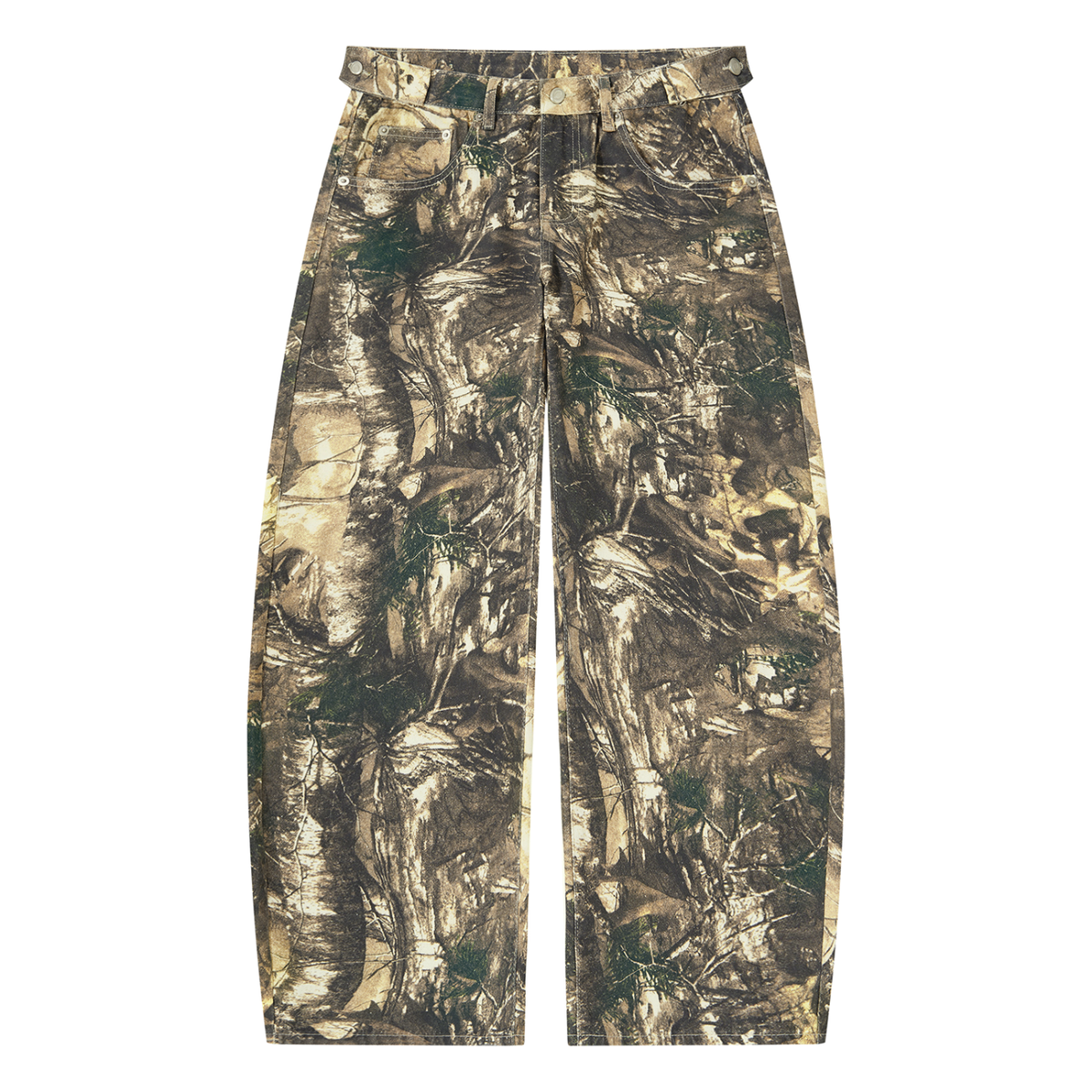 [Born]² Tree Camo Barrel Leg Pants
