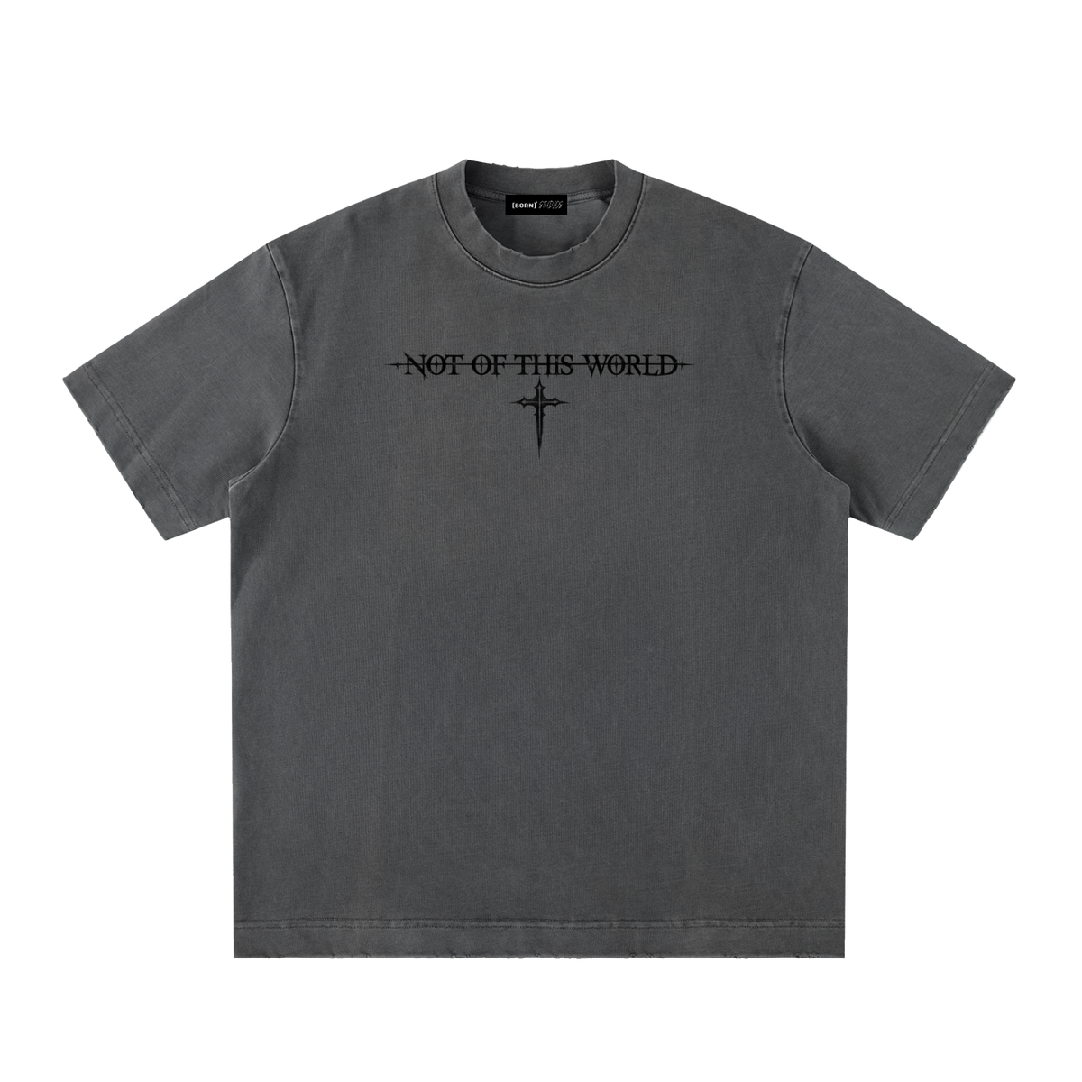 [Born]² Heavyweight Vintage Washed Frayed T-Shirt