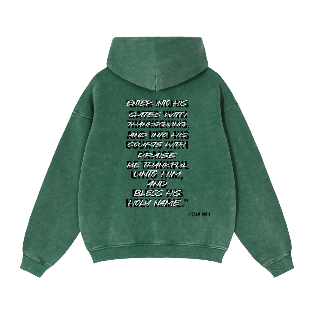 Zip-Through Boxy Fleece Hoodie