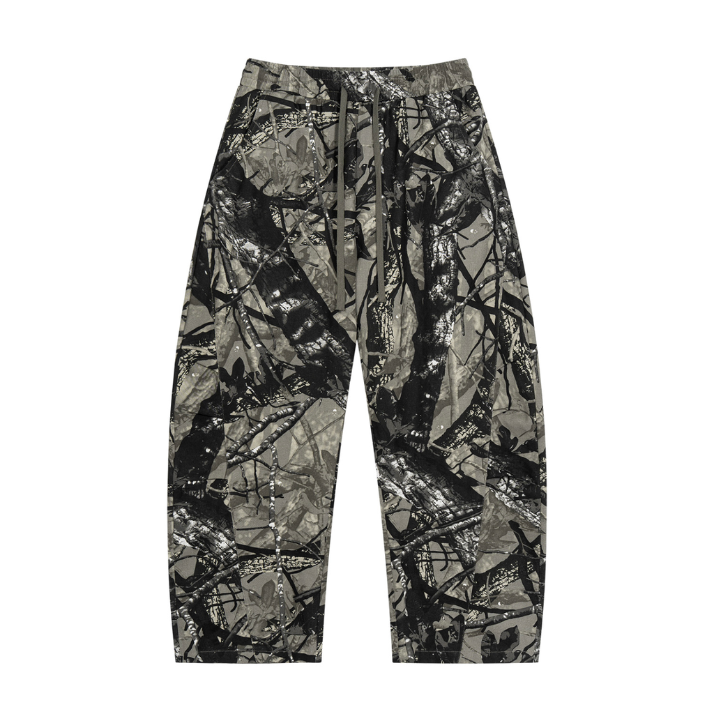 [Born]² Tree Camo Barrel Leg Pants
