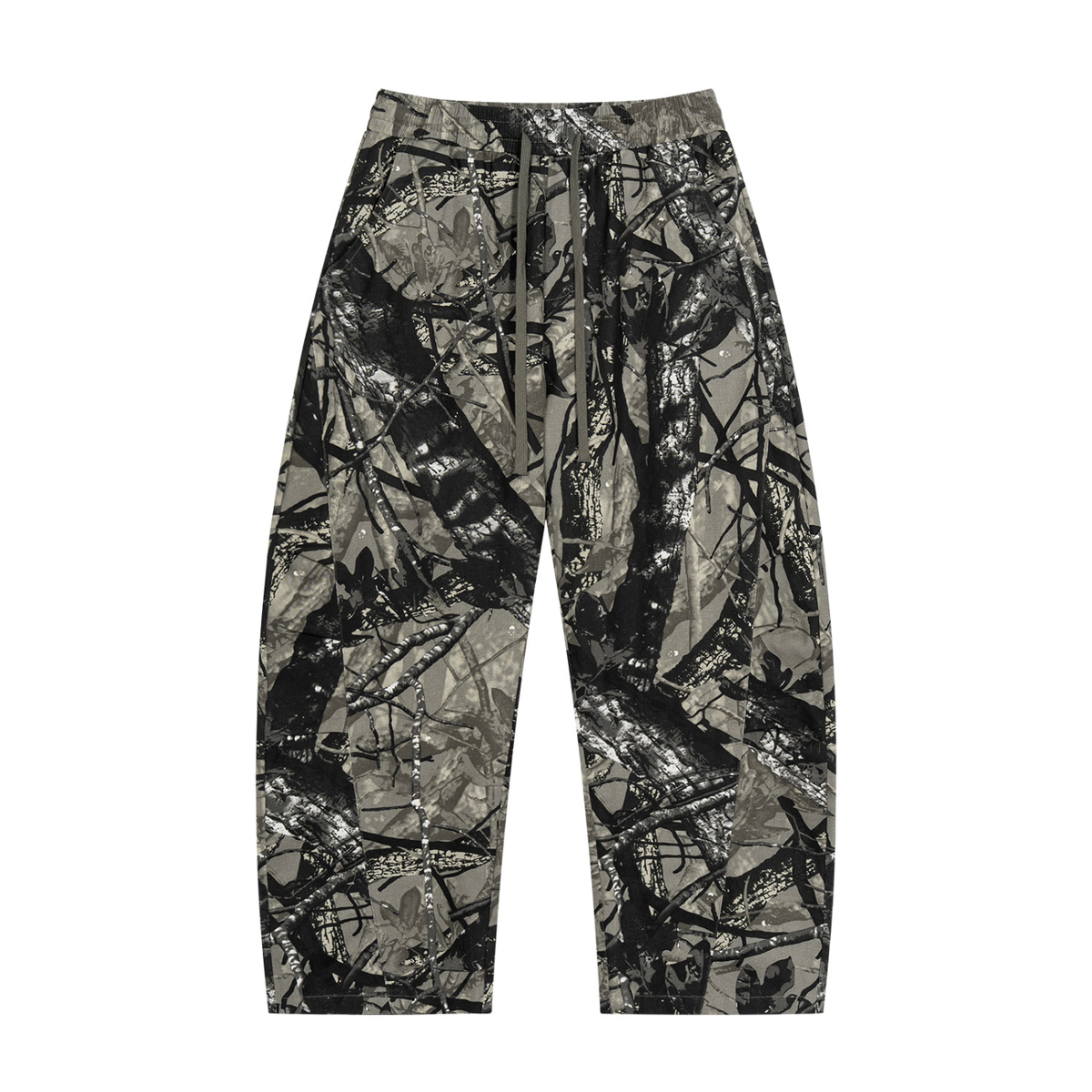 [Born]² Tree Camo Barrel Leg Pants